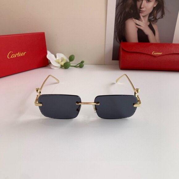Cartier Black Frame Signature Shades main image 7